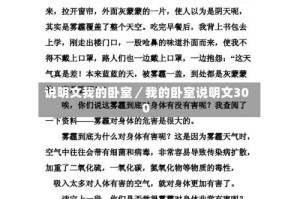 说明文我的卧室／我的卧室说明文300