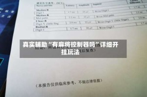 真实辅助“有麻将控制器吗”详细开挂玩法