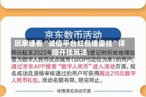 玩家速看“诚信平台红包埋雷挂”详细开挂玩法
