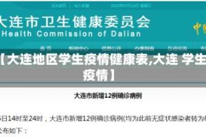 【大连地区学生疫情健康表,大连 学生 疫情】