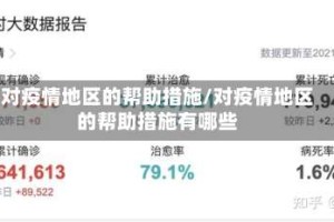对疫情地区的帮助措施/对疫情地区的帮助措施有哪些