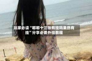 玩家必读“嘟嘟十三张有挂吗果然有挂”分享必要外挂教程
