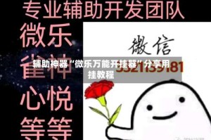 辅助神器“微乐万能开挂器”分享用挂教程