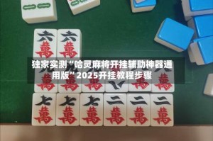 独家实测“哈灵麻将开挂辅助神器通用版”2025开挂教程步骤