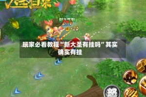 玩家必看教程“新大圣有挂吗”其实确实有挂