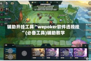辅助开挂工具“wepoker软件透视挂”(必备工具)辅助教学