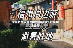 玩家必备攻略“福州麻将挂”分享用挂教程