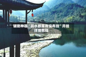 辅助神器“丽水都莱有没有挂”开挂详细教程