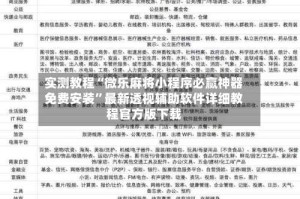 实测教程“微乐麻将小程序必赢神器免费安装”最新透视辅助软件详细教程官方版下载