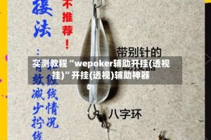 实测教程“wepoker辅助开挂(透视挂)”开挂(透视)辅助神器