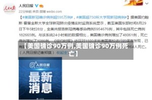 【美国确诊90万例,美国确诊90万例死亡】