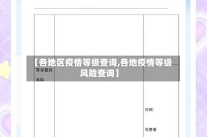 【各地区疫情等级查询,各地疫情等级风险查询】