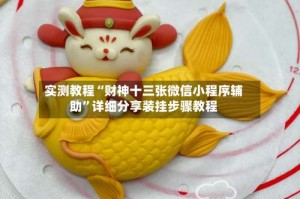 实测教程“财神十三张微信小程序辅助”详细分享装挂步骤教程