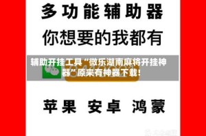 辅助开挂工具“微乐湖南麻将开挂神器”原来有神器下载!