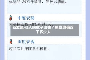 新发地45人咽拭子阳性／新发地确诊了多少人