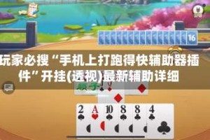 玩家必搜“手机上打跑得快辅助器插件”开挂(透视)最新辅助详细