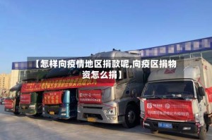 【怎样向疫情地区捐款呢,向疫区捐物资怎么捐】