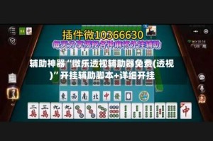 辅助神器“微乐透视辅助器免费(透视)”开挂辅助脚本+详细开挂