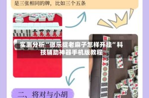 实测分析“微乐捉老麻子怎样开挂”科技辅助神器手机版教程