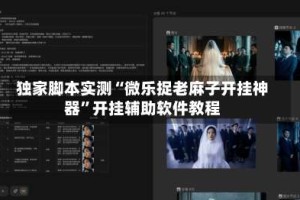 独家脚本实测“微乐捉老麻子开挂神器”开挂辅助软件教程