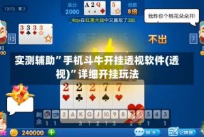 实测辅助”手机斗牛开挂透视软件(透视)”详细开挂玩法