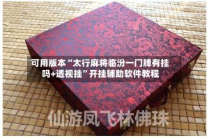 可用版本“太行麻将临汾一门牌有挂吗+透视挂”开挂辅助软件教程