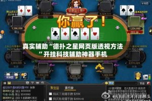 真实辅助“德扑之星网页版透视方法”开挂科技辅助神器手机