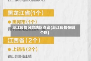 湛江疫情风险地区查询(湛江疫情在哪个区)