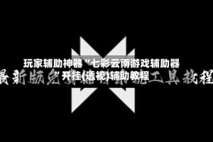 玩家辅助神器“七彩云南游戏辅助器”开挂(透视)辅助教程