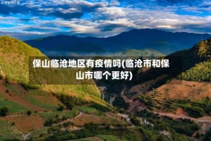 保山临沧地区有疫情吗(临沧市和保山市哪个更好)