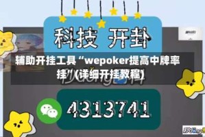 辅助开挂工具“wepoker提高中牌率挂”(详细开挂教程)