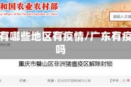 广东有哪些地区有疫情/广东有疫区吗