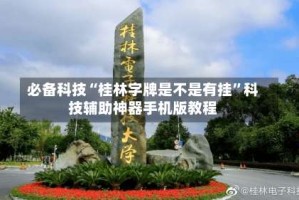 必备科技“桂林字牌是不是有挂”科技辅助神器手机版教程