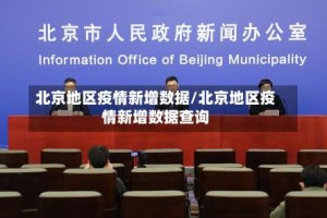 北京地区疫情新增数据/北京地区疫情新增数据查询