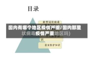 国内有哪个地区疫情严重/国内那里疫情严重
