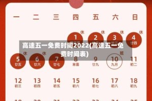高速五一免费时间2022(高速五一免费时间表)