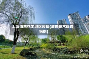 上海浦东花木地区疫情(浦东花木确诊病例)