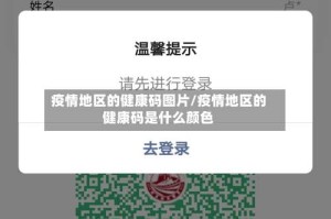 疫情地区的健康码图片/疫情地区的健康码是什么颜色