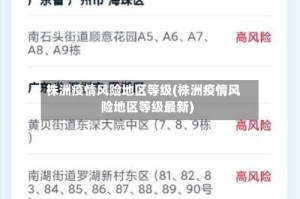 株洲疫情风险地区等级(株洲疫情风险地区等级最新)