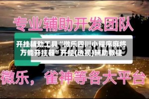开挂辅助工具“微乐四川小程序麻将万能开挂器”开挂(透视)辅助教程