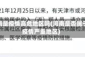河南是疫情高危地区吗(河南是否属于疫情严重地区)