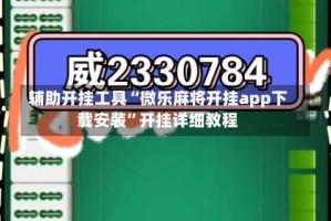 辅助开挂工具“微乐麻将开挂app下载安装”开挂详细教程