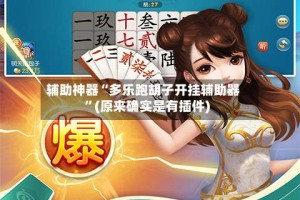 辅助神器“多乐跑胡子开挂辅助器”(原来确实是有插件)