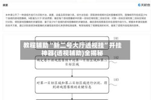 教程辅助“新二号大厅透视挂”开挂神器{透视辅助}全揭秘