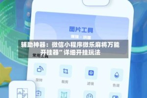 辅助神器：微信小程序微乐麻将万能开挂器”详细开挂玩法