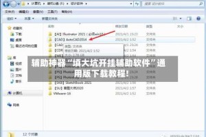 辅助神器“填大坑开挂辅助软件”通用版下载教程!