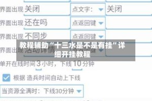 教程辅助“十三水是不是有挂”详细开挂教程