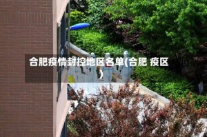 合肥疫情封控地区名单(合肥 疫区)