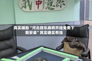 真实辅助“河北微乐麻将开挂免费下载安装”其实确实有挂