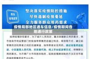 疫情局部地区通车信息/疫情期间各地通行政策